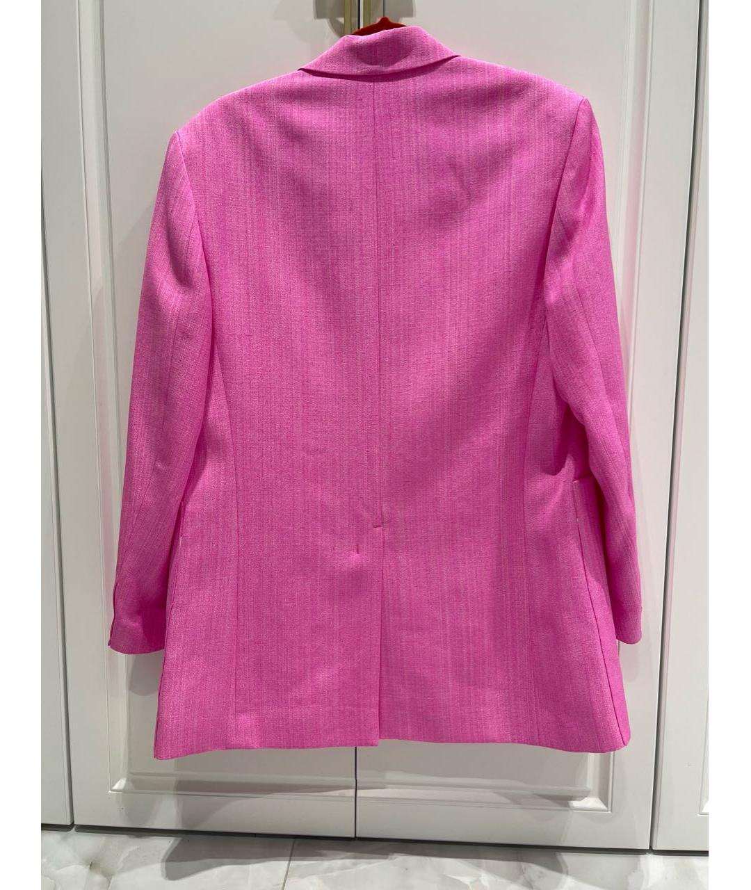 JACQUEMUS Розовый вискозный жакет/пиджак, фото 2