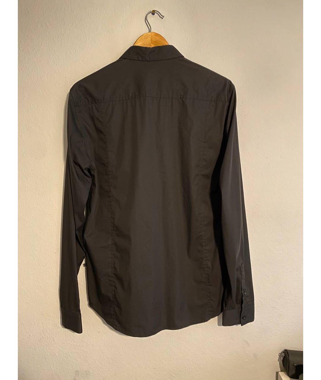 COSTUME NATIONAL Черная хлопковая кэжуал рубашка, фото 2