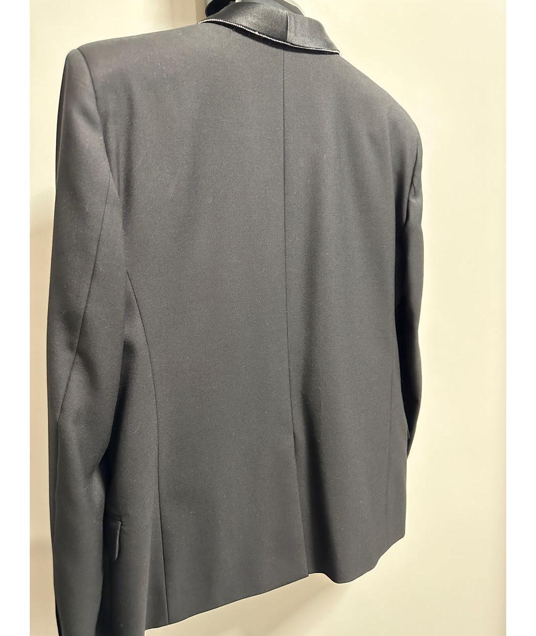 SAINT LAURENT Черный шелковый жакет/пиджак, фото 2