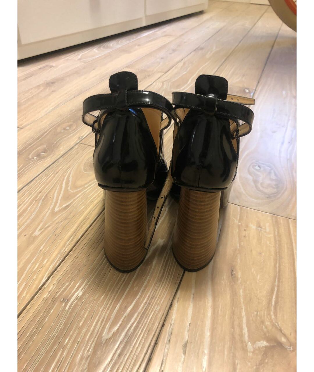 CARVEN Черные туфли из лакированной кожи, фото 4