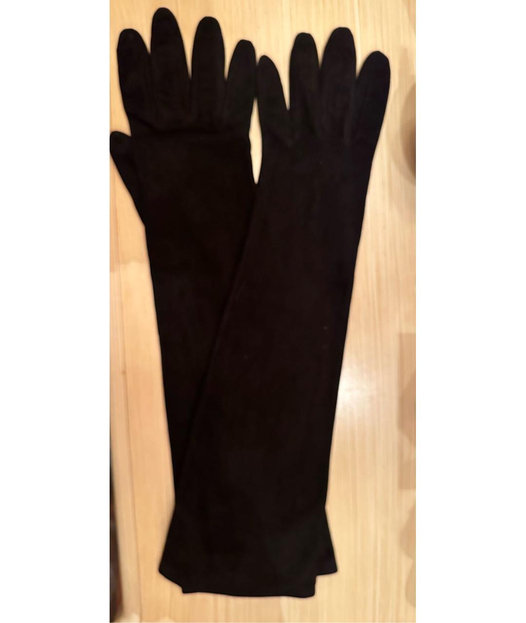 HERMES Черные перчатки, фото 2