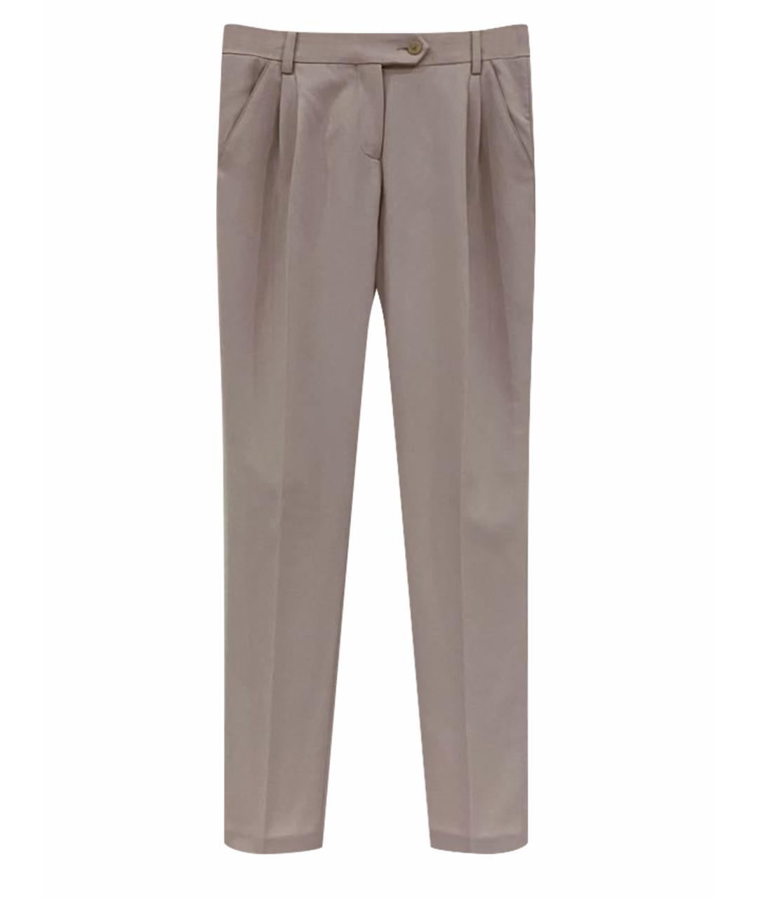 ETRO Бежевые шерстяные брюки узкие, фото 1
