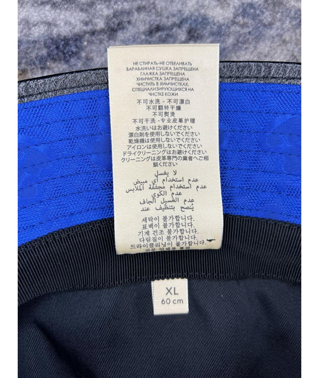 GUCCI Синяя хлопковая шляпа, фото 8