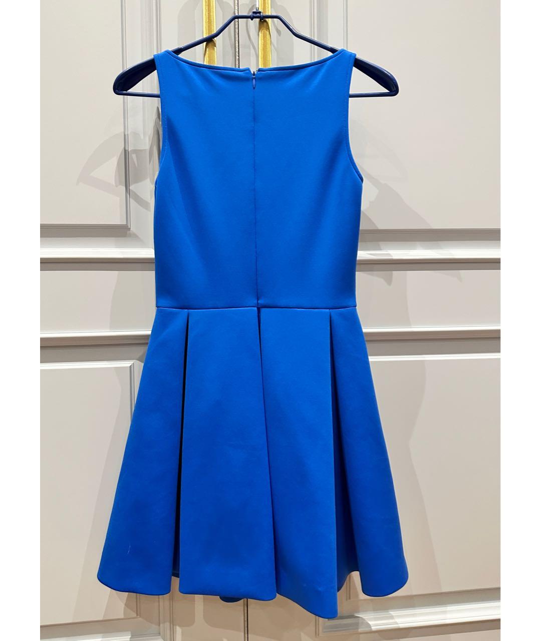 PHILIPP PLEIN Синее полиэстеровое коктейльное платье, фото 3
