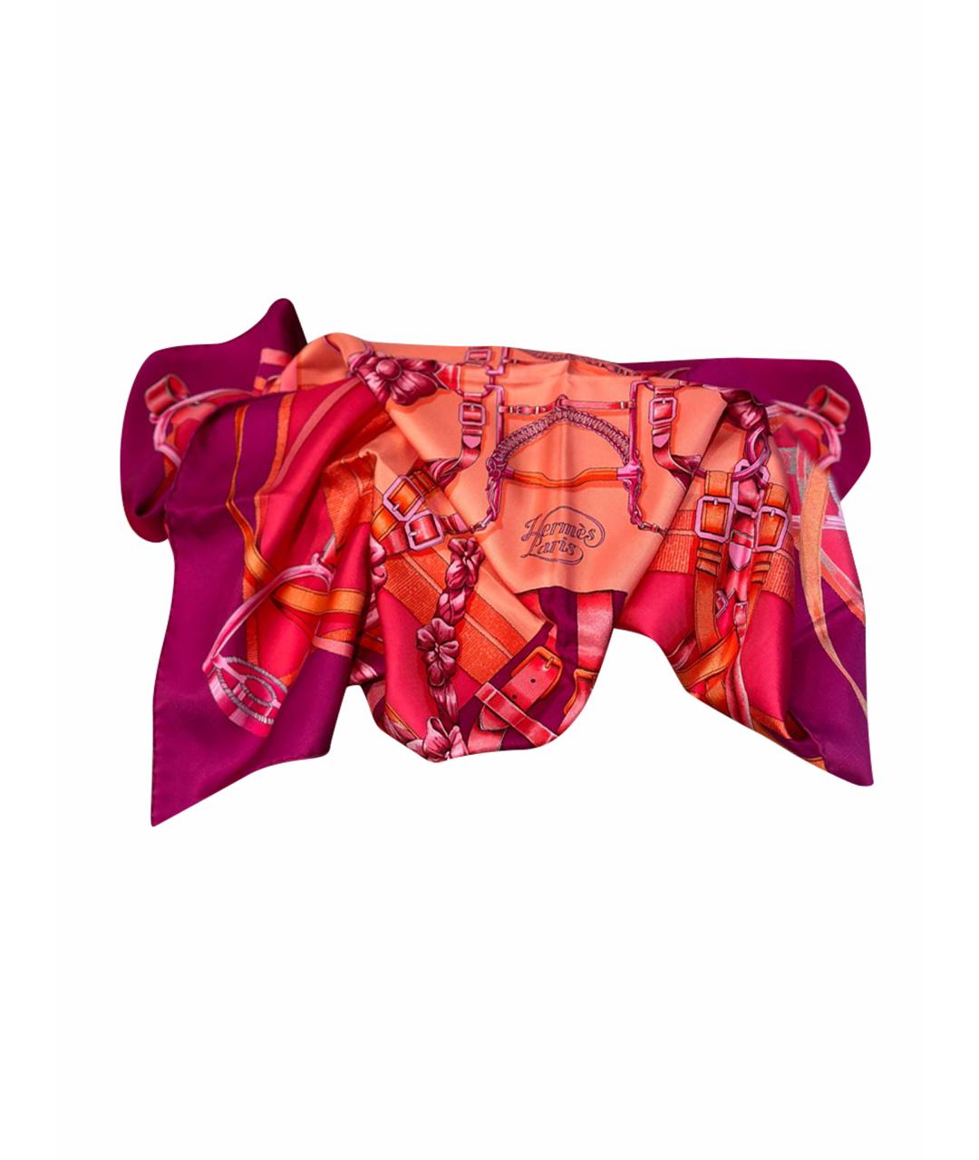 HERMES PRE-OWNED Розовый шелковый платок, фото 1