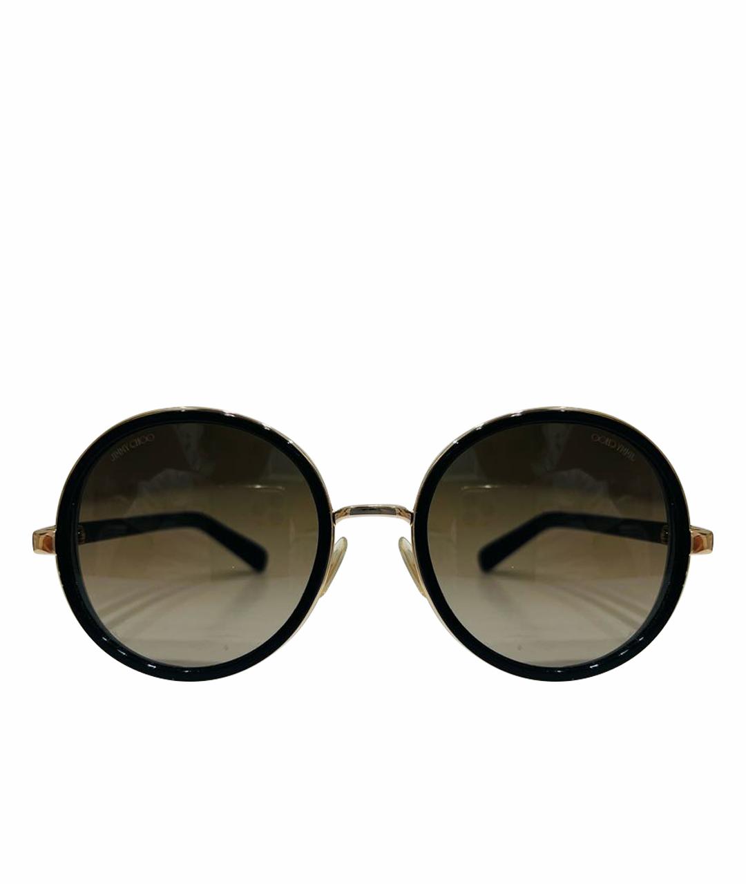JIMMY CHOO Черные пластиковые солнцезащитные очки, фото 1