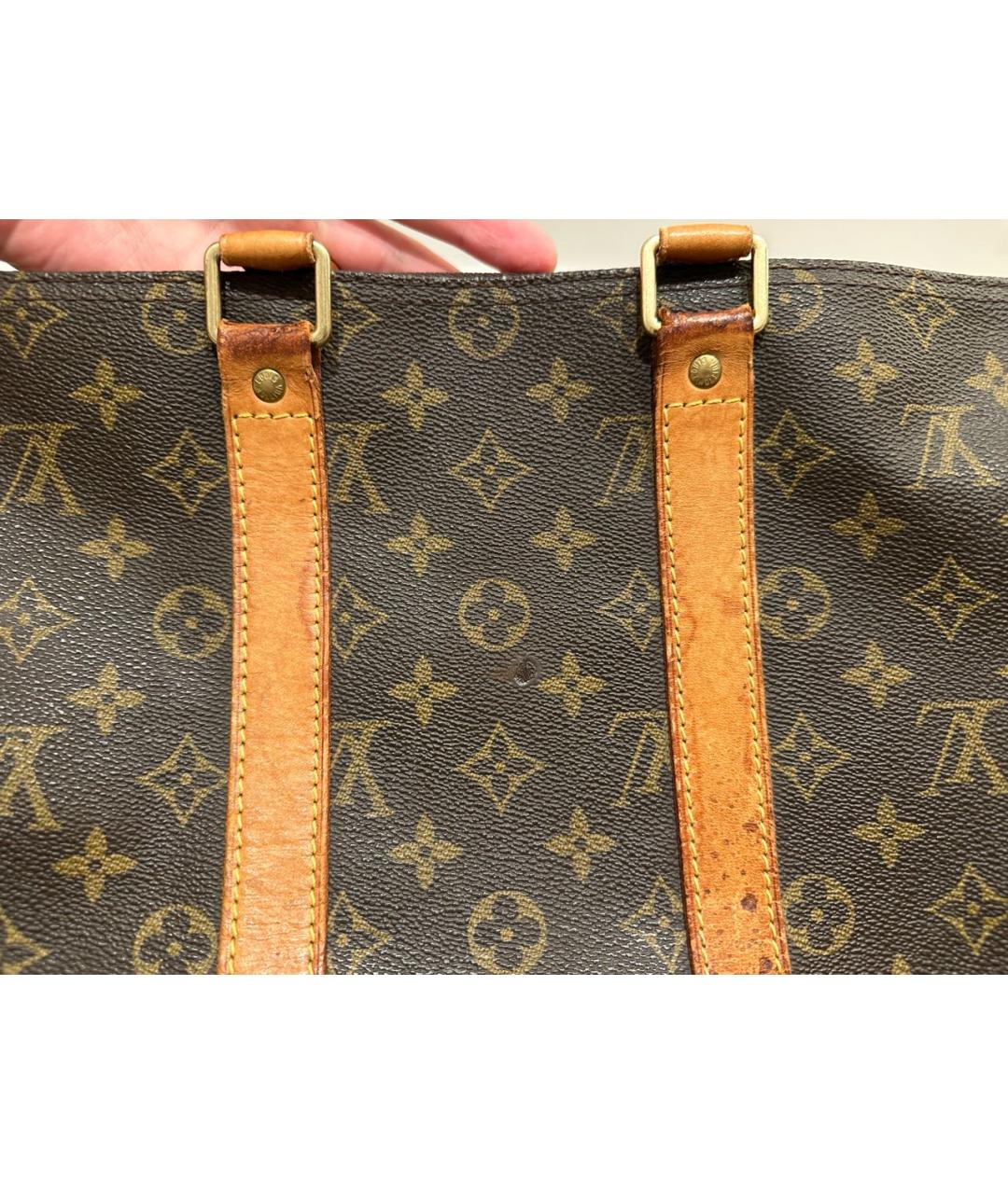 LOUIS VUITTON Коричневая кожаная дорожная/спортивная сумка, фото 7