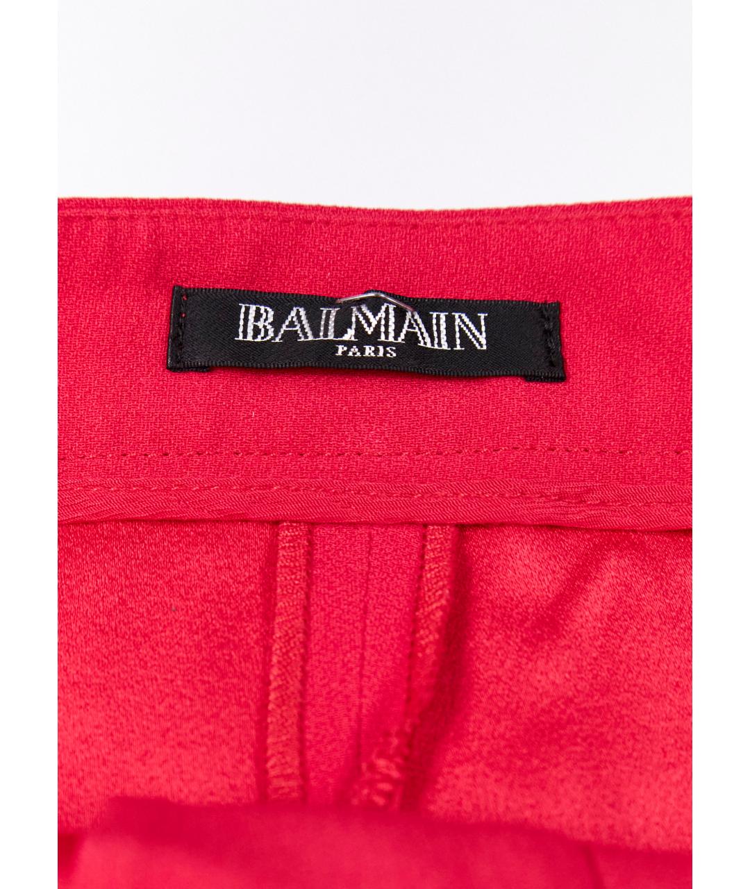 BALMAIN Розовые ацетатные брюки широкие, фото 3