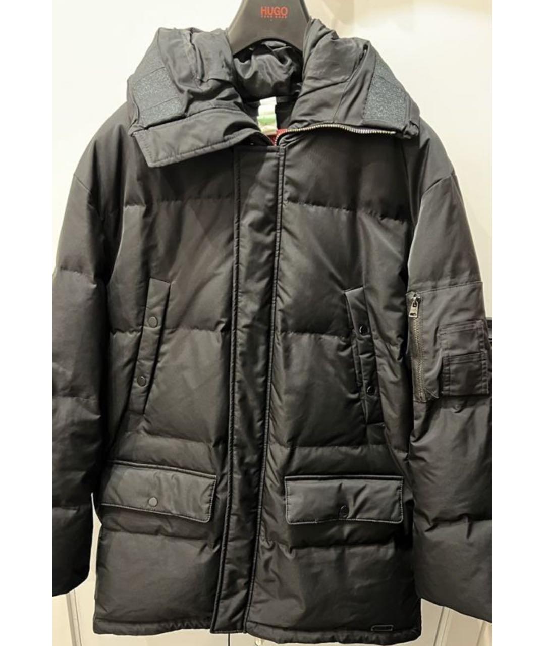 HUGO BOSS Черный пуховик, фото 2