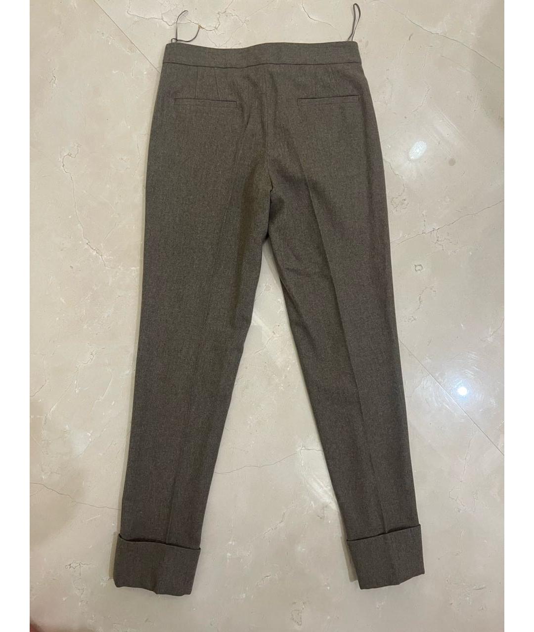 STELLA MCCARTNEY Бежевые шерстяные брюки узкие, фото 2