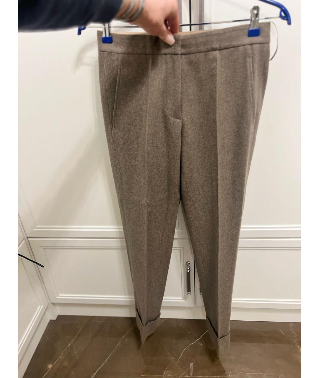 STELLA MCCARTNEY Бежевые шерстяные брюки узкие, фото 5