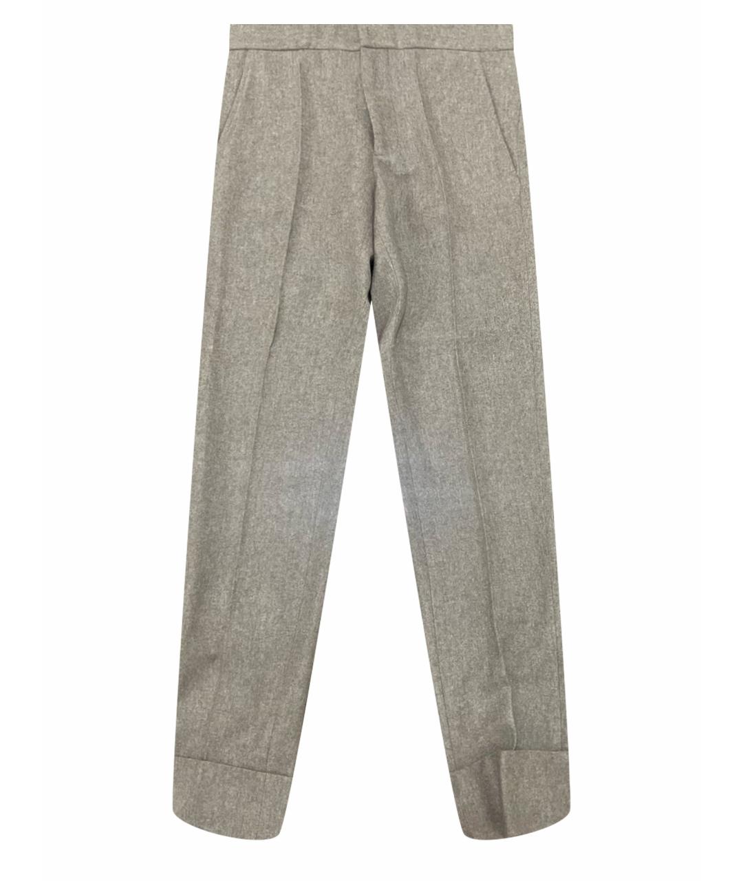 STELLA MCCARTNEY Бежевые шерстяные брюки узкие, фото 1