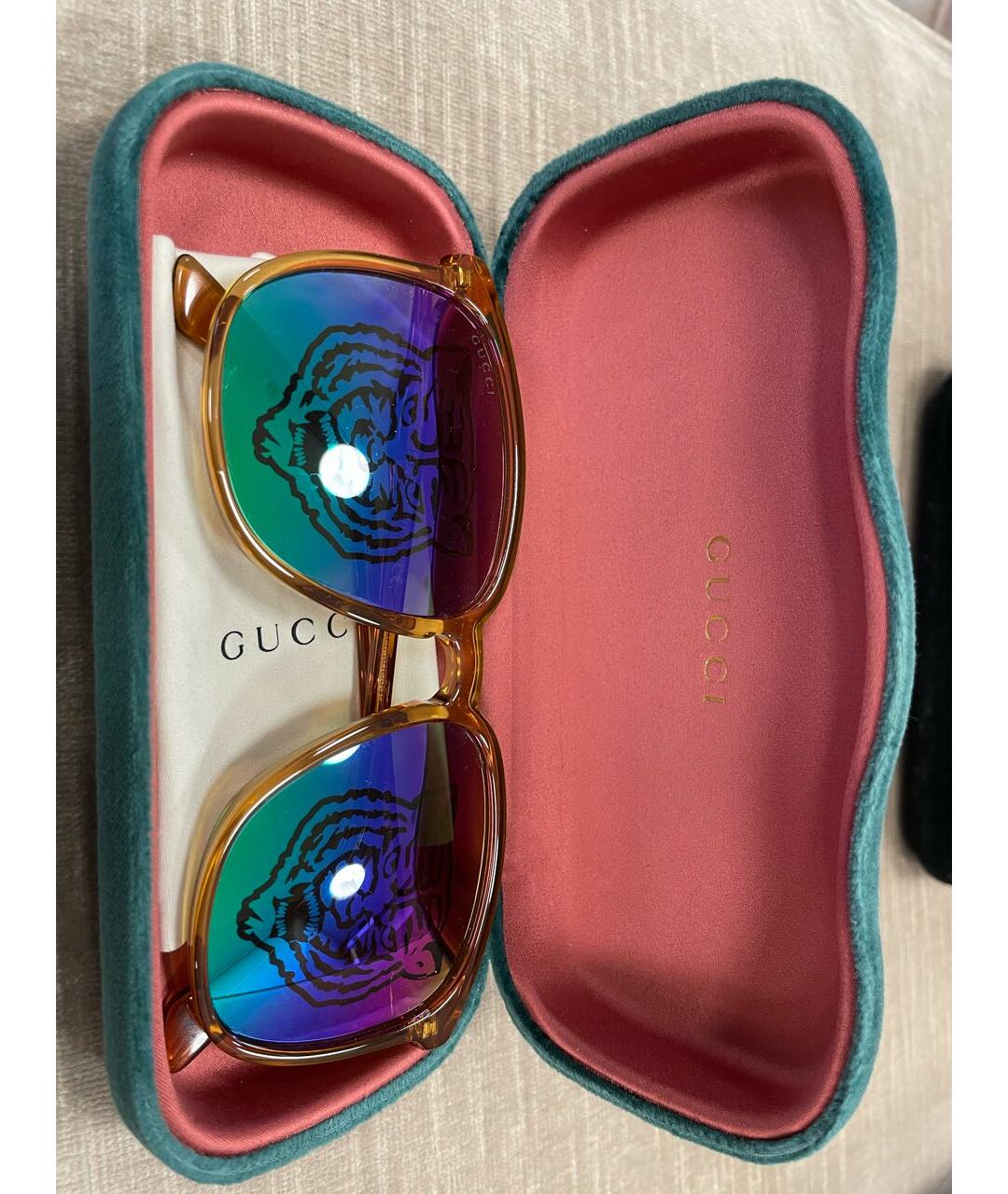 GUCCI Мульти пластиковые солнцезащитные очки, фото 4