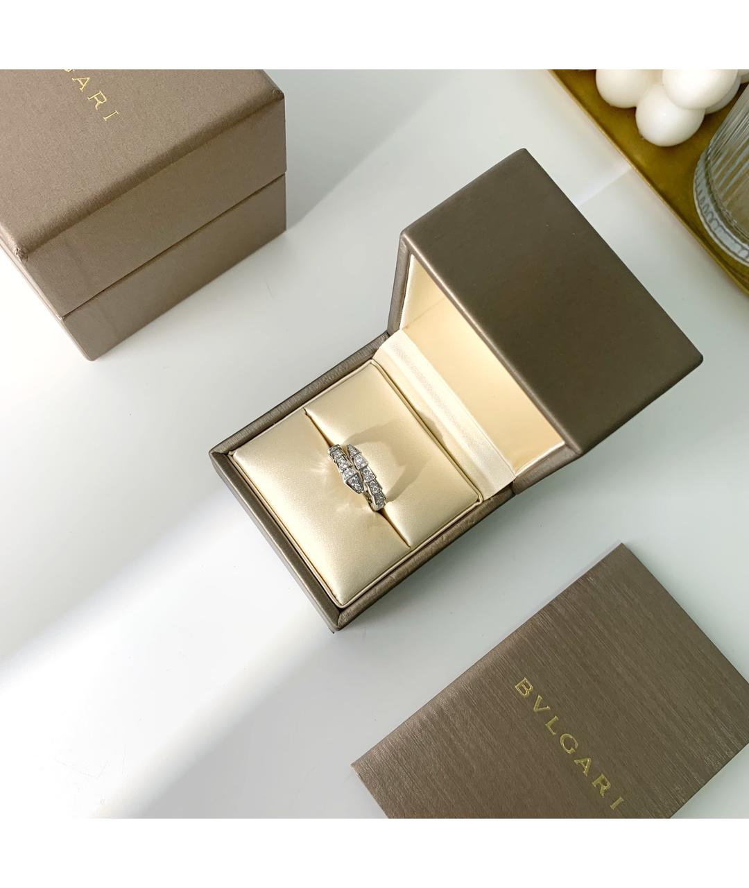 BVLGARI Белое кольцо из белого золота, фото 5