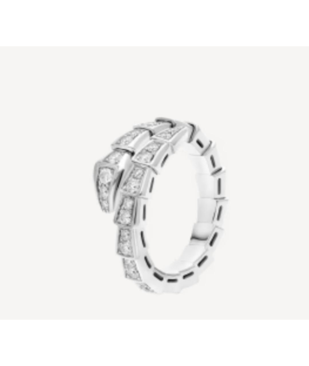 BVLGARI Белое кольцо из белого золота, фото 9
