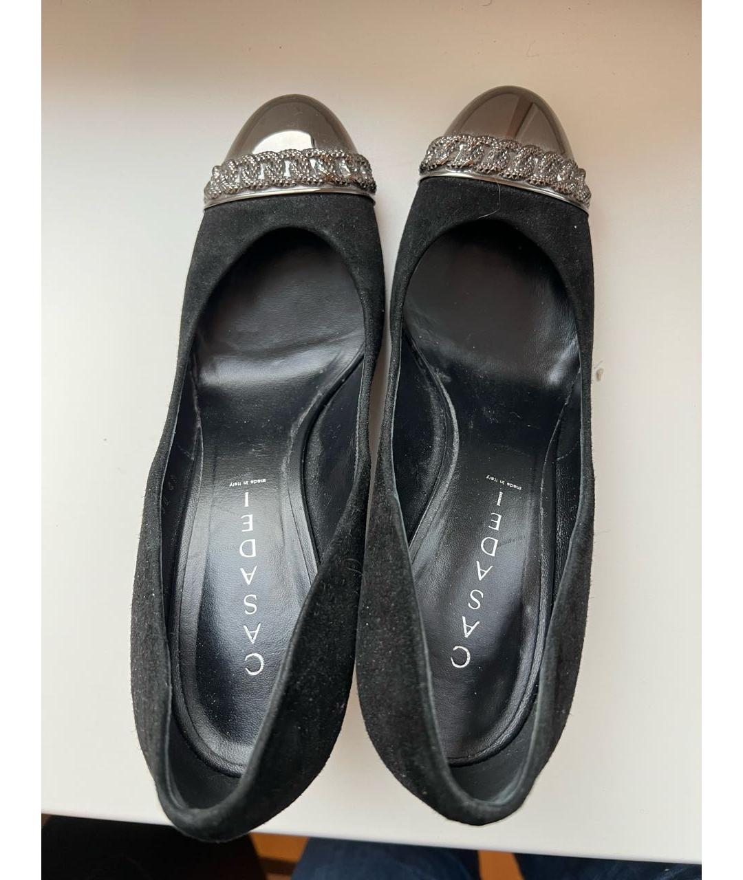CASADEI Черные замшевые туфли, фото 3