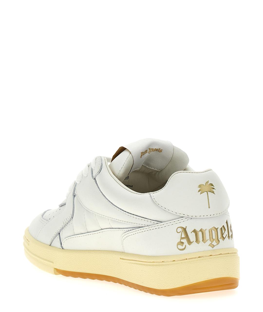 PALM ANGELS Белые кожаные кроссовки, фото 3