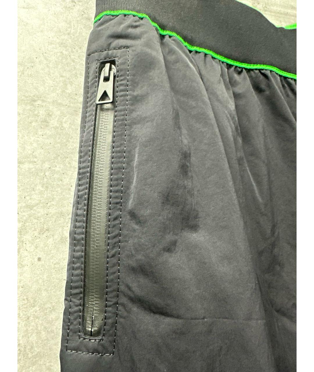 BOTTEGA VENETA Черные полиамидовые повседневные брюки, фото 4