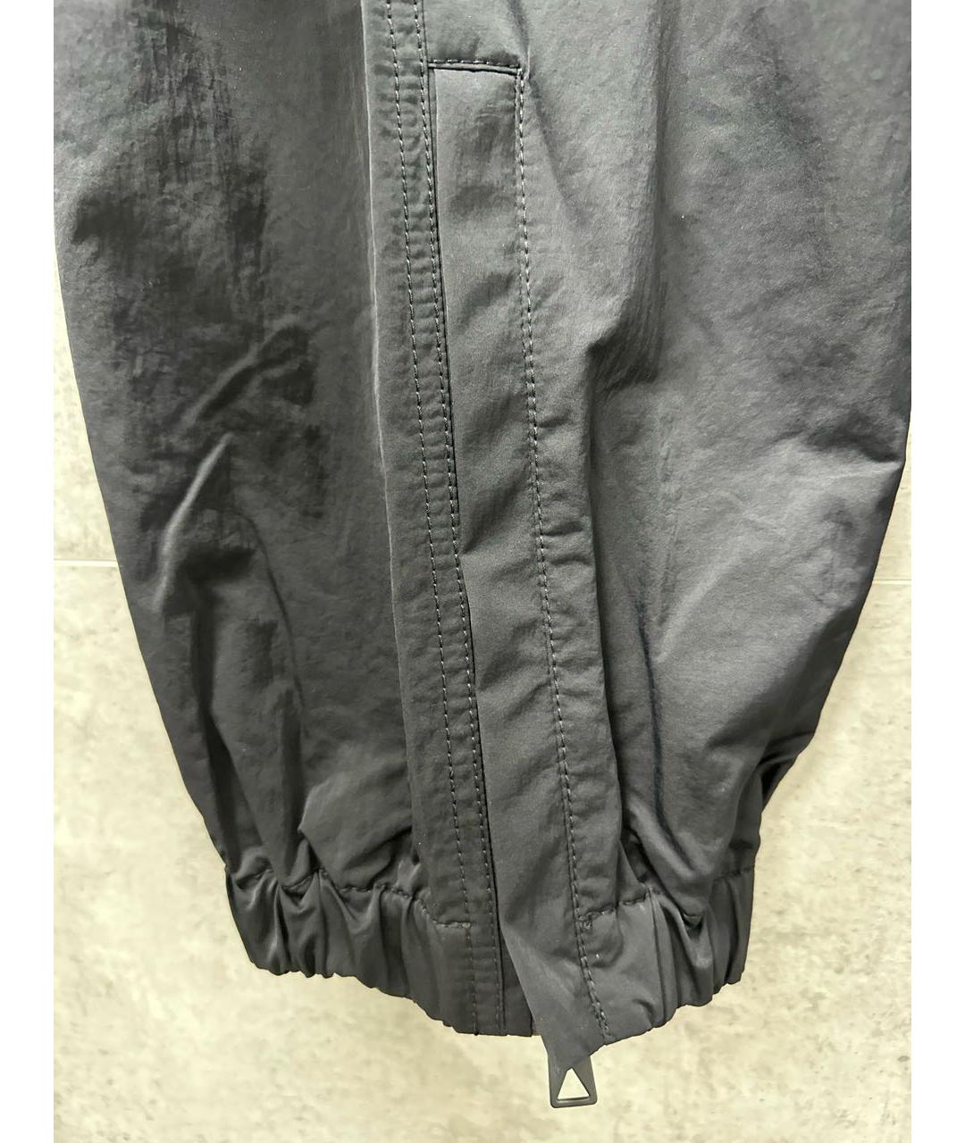 BOTTEGA VENETA Черные полиамидовые повседневные брюки, фото 7