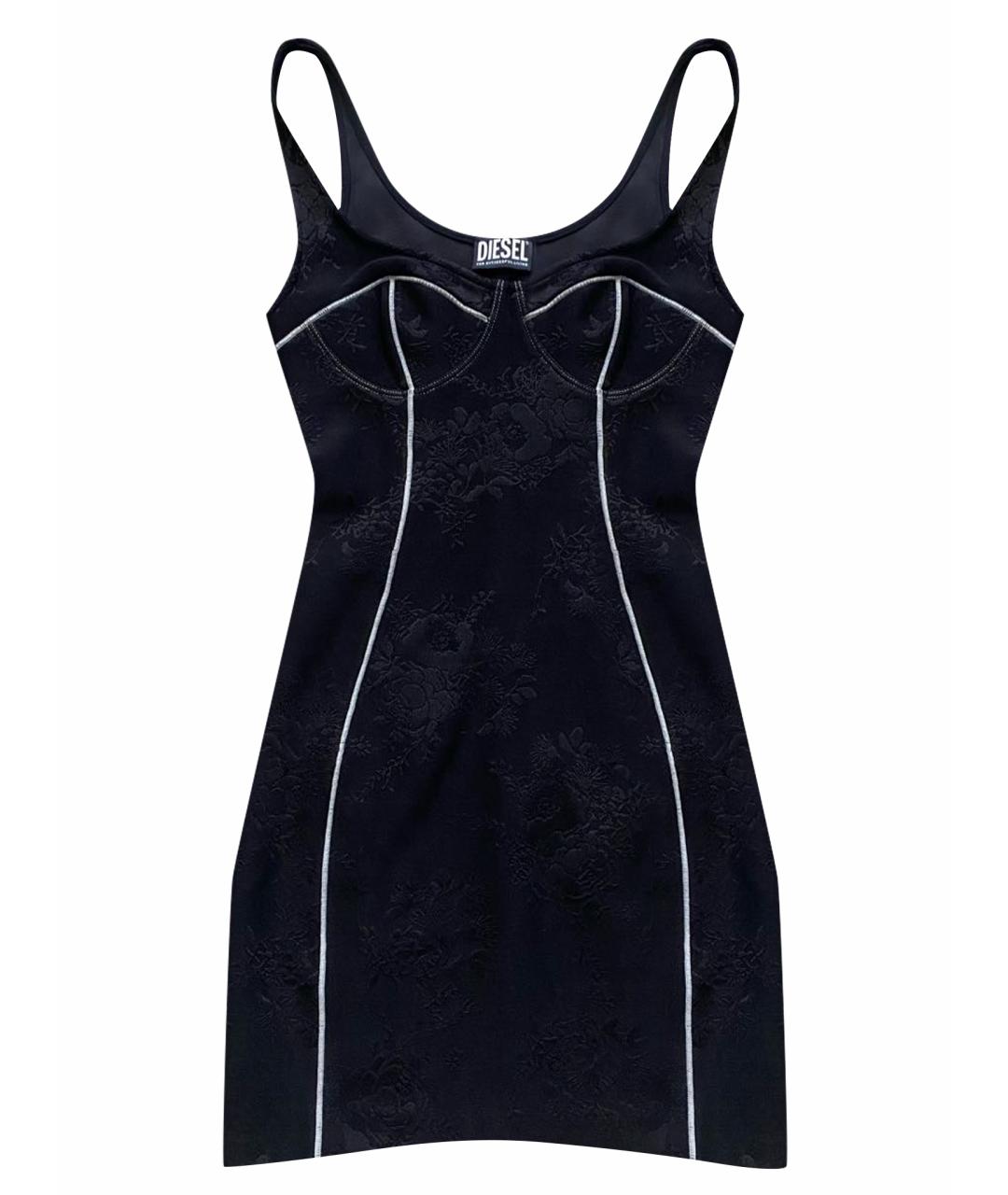 DIESEL Черное полиэстеровое платье, фото 1