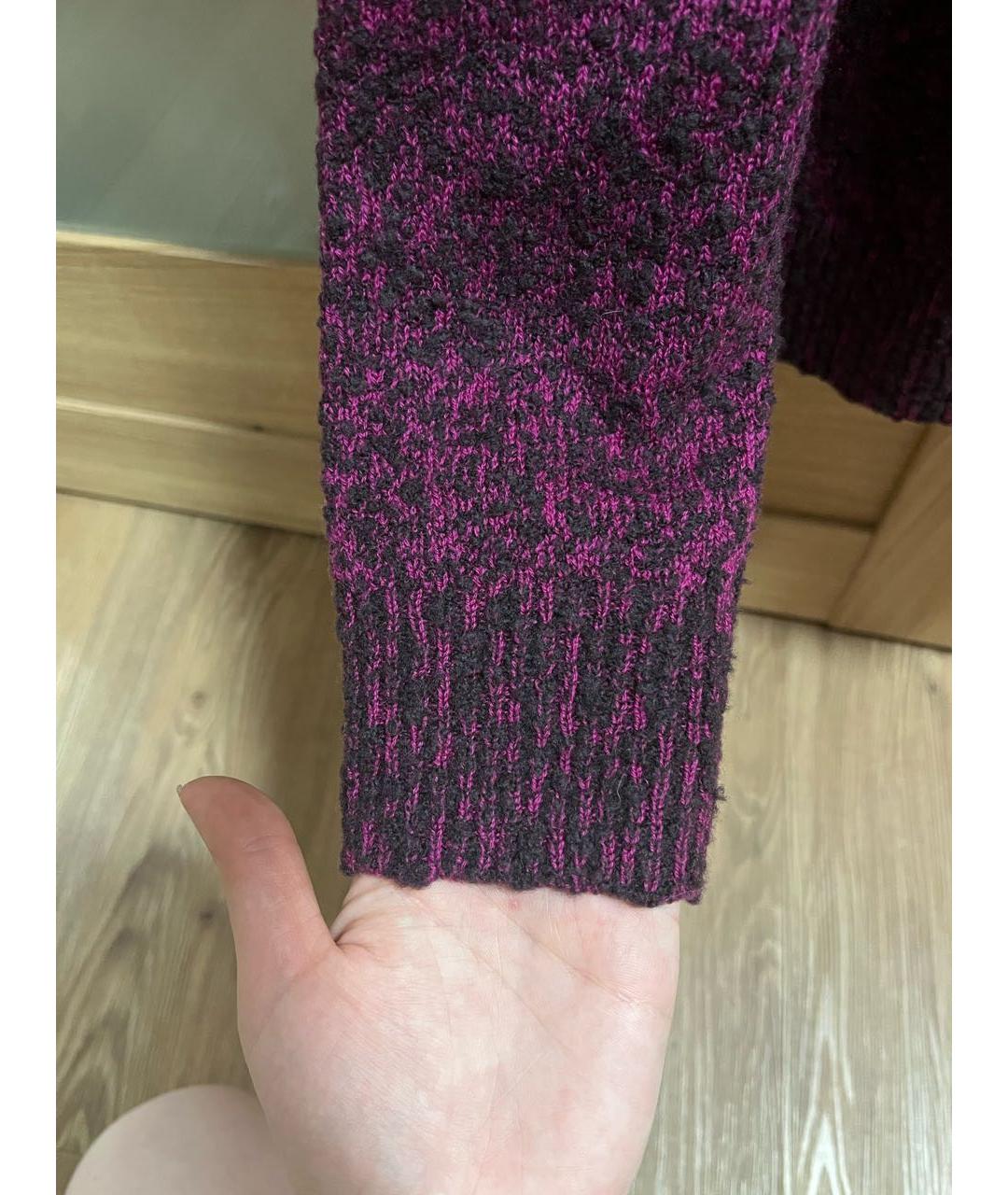 KENZO Фиолетовый шерстяной джемпер / свитер, фото 4