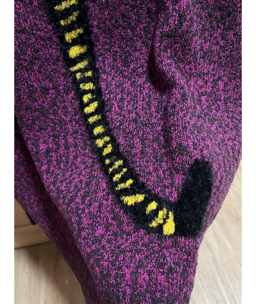 KENZO Фиолетовый шерстяной джемпер / свитер, фото 5