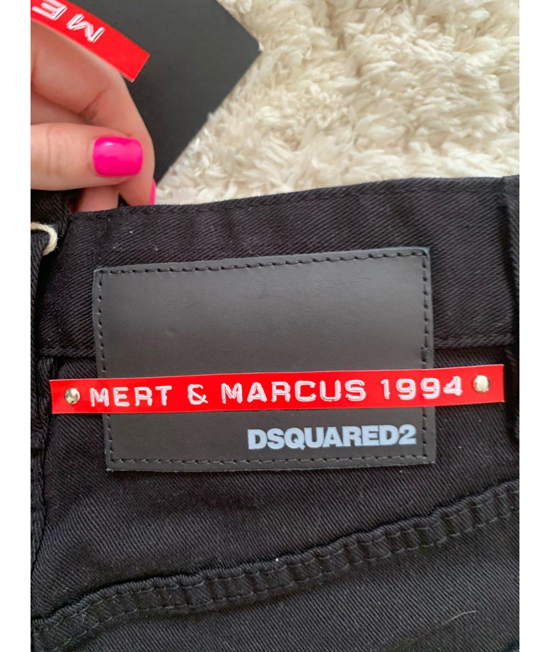 DSQUARED2 Черные прямые джинсы, фото 5