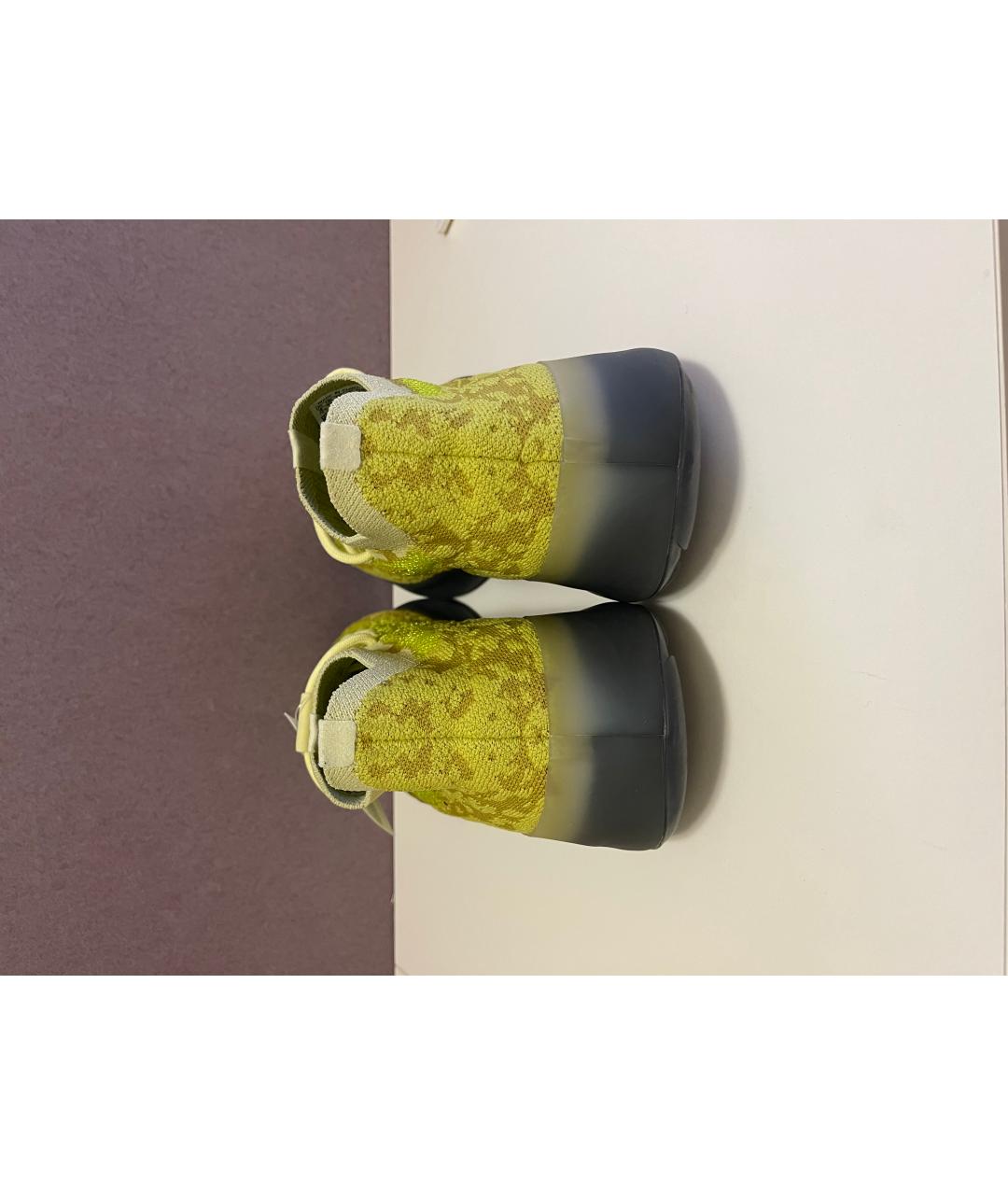 ADIDAS YEEZY Желтые низкие кроссовки / кеды, фото 4