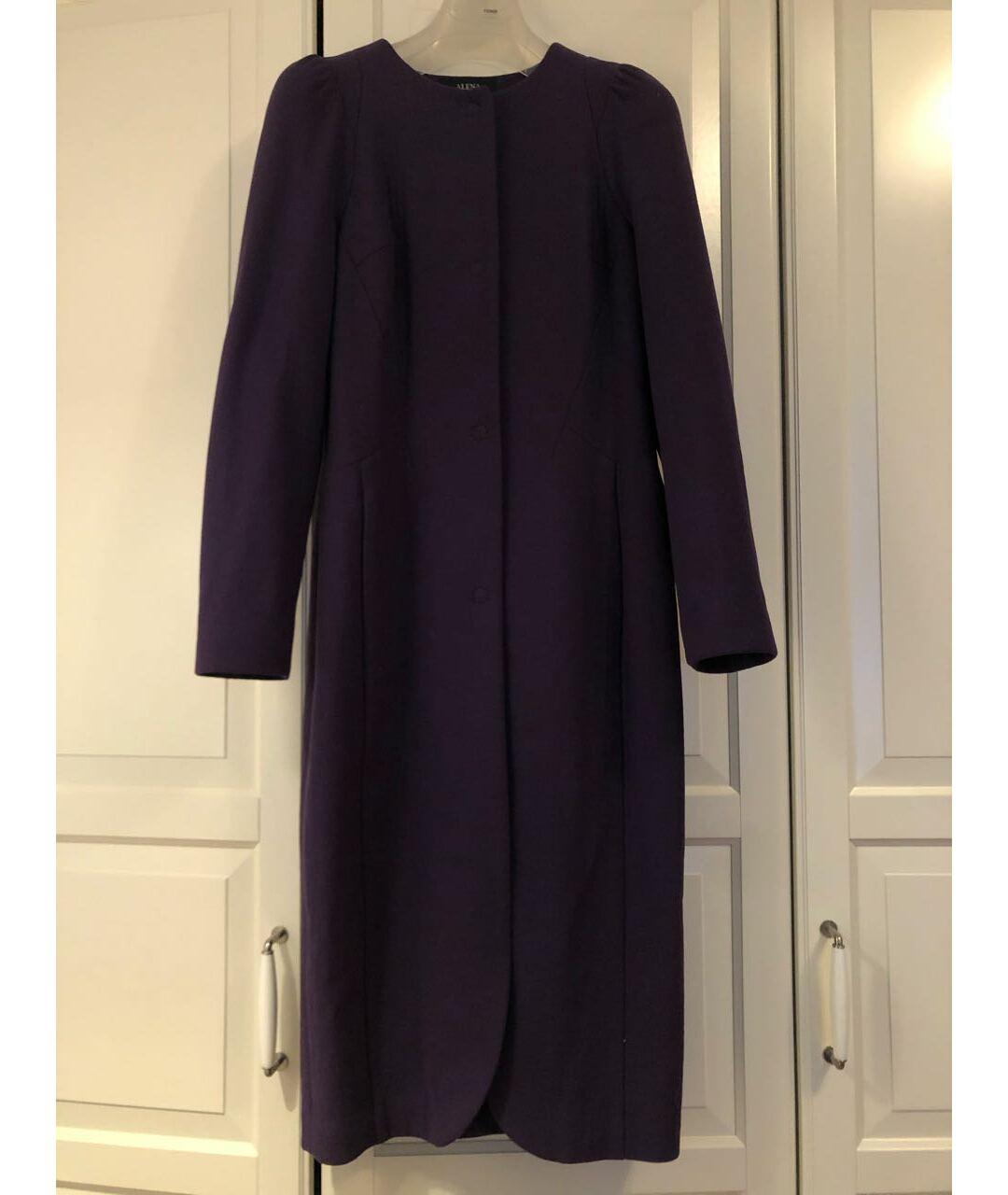 ALENA AKHMADULLINA Фиолетовое шерстяное пальто, фото 6