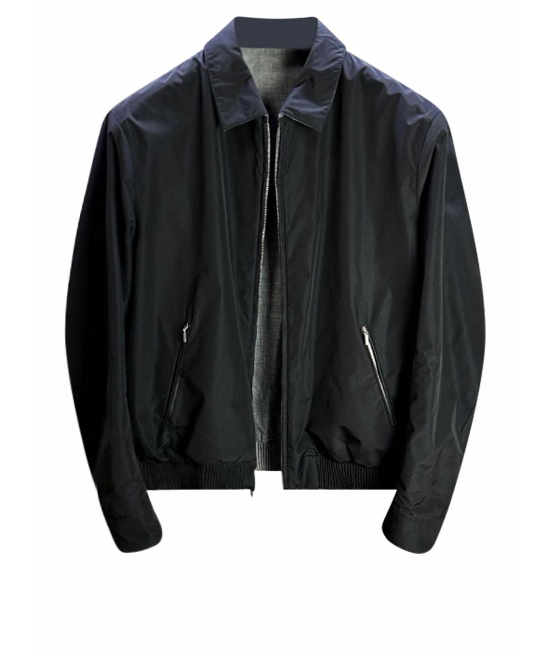 BRIONI Черная шелковая куртка, фото 1