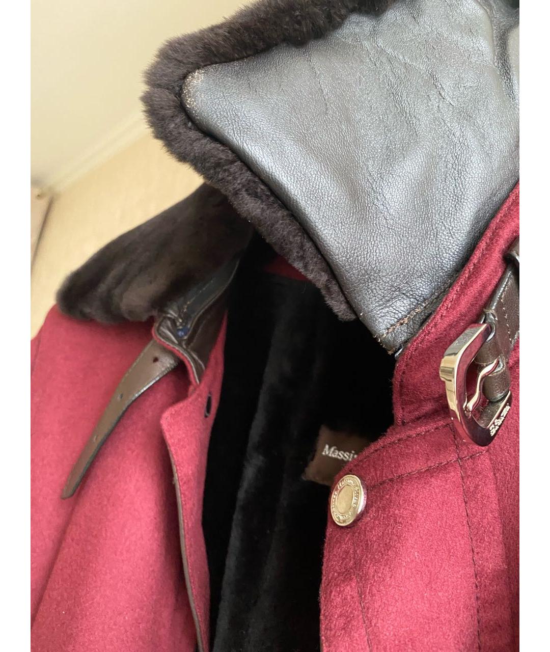 MASSIMO SFORZA Бордовое кашемировое пальто, фото 4
