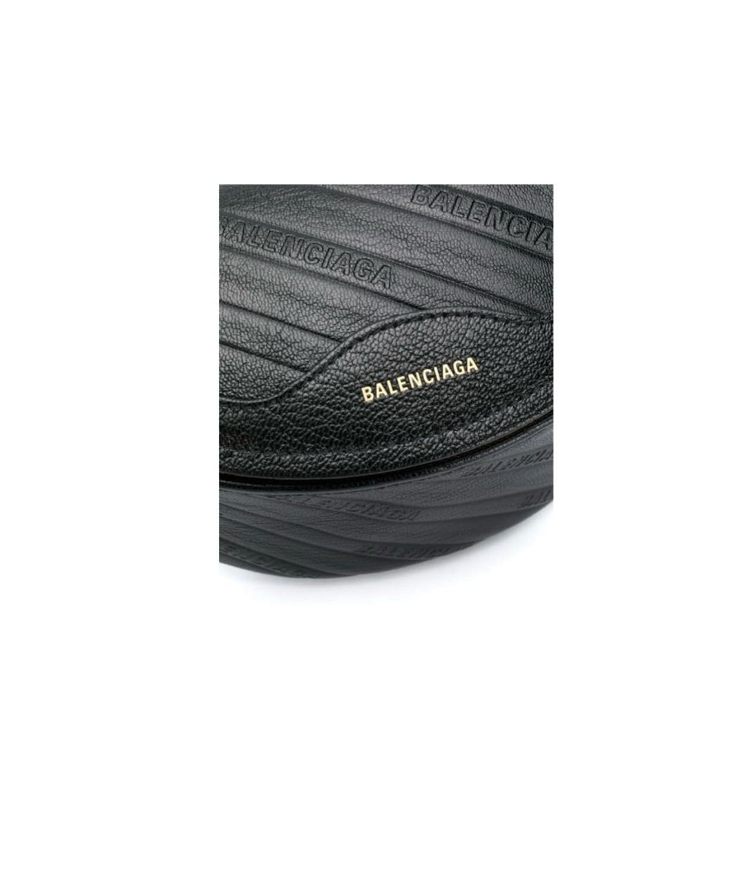 BALENCIAGA Черная кожаная сумка через плечо, фото 2
