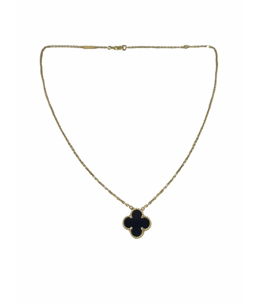 VAN CLEEF & ARPELS Черное колье из желтого золота, фото 5