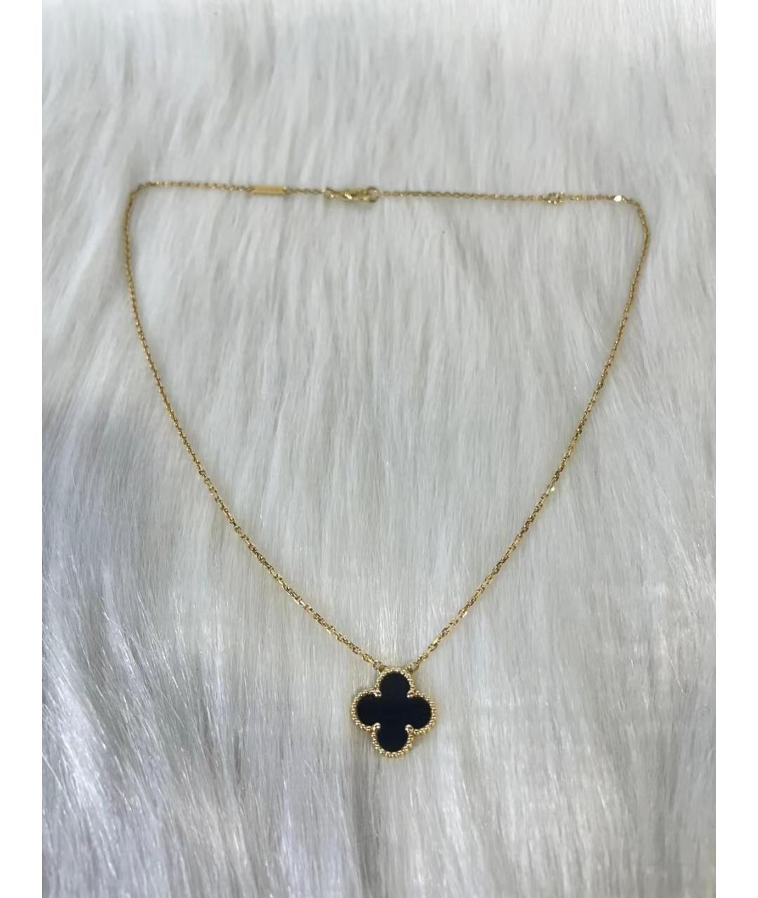 VAN CLEEF & ARPELS Черное колье из желтого золота, фото 4