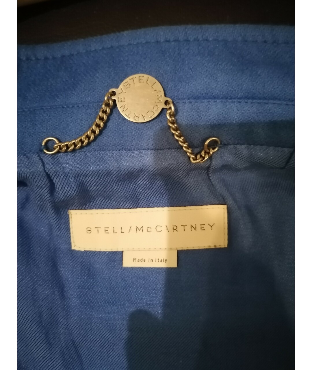 STELLA MCCARTNEY Голубое шерстяное пальто, фото 5