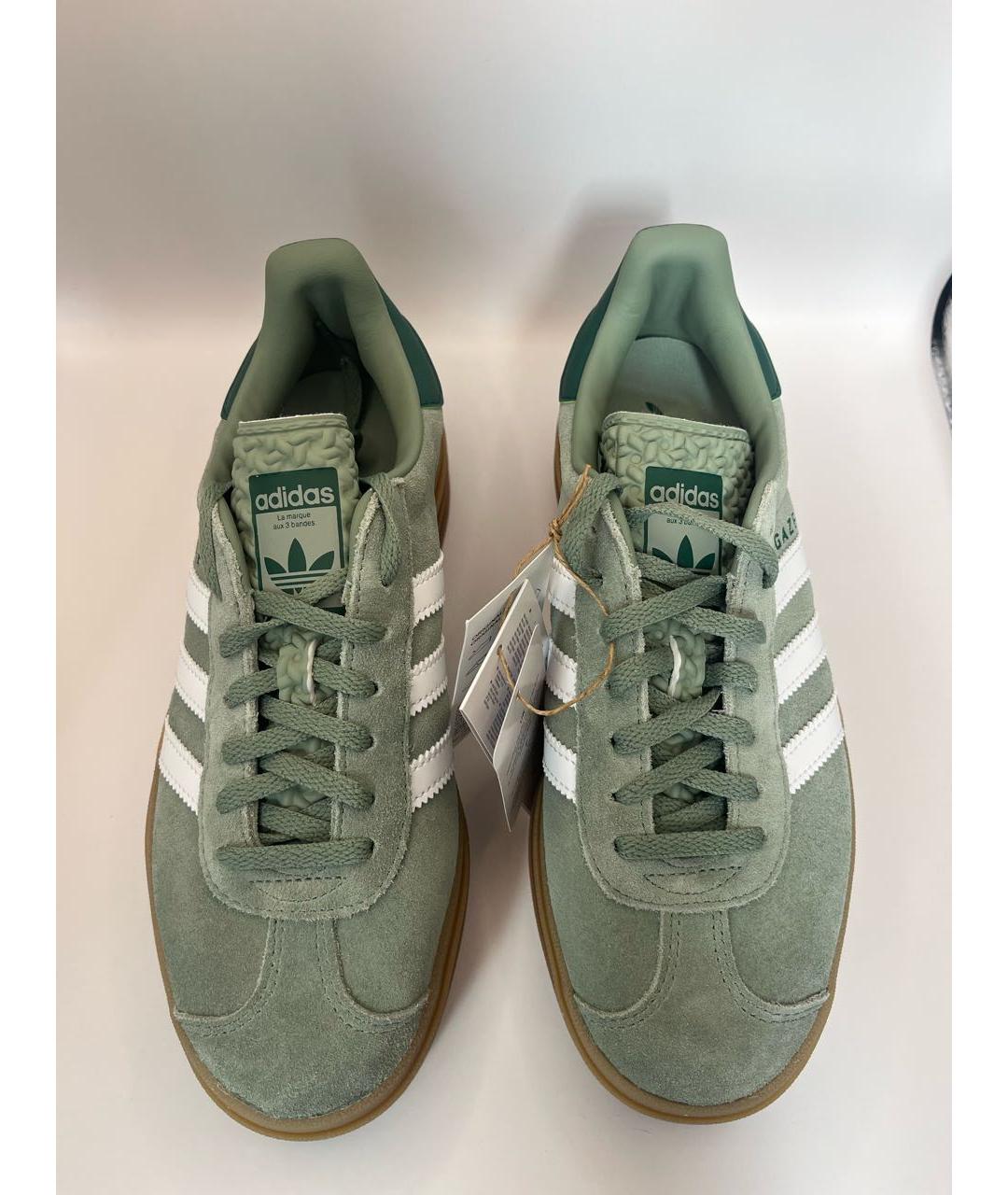 ADIDAS Зеленые замшевые кеды, фото 3