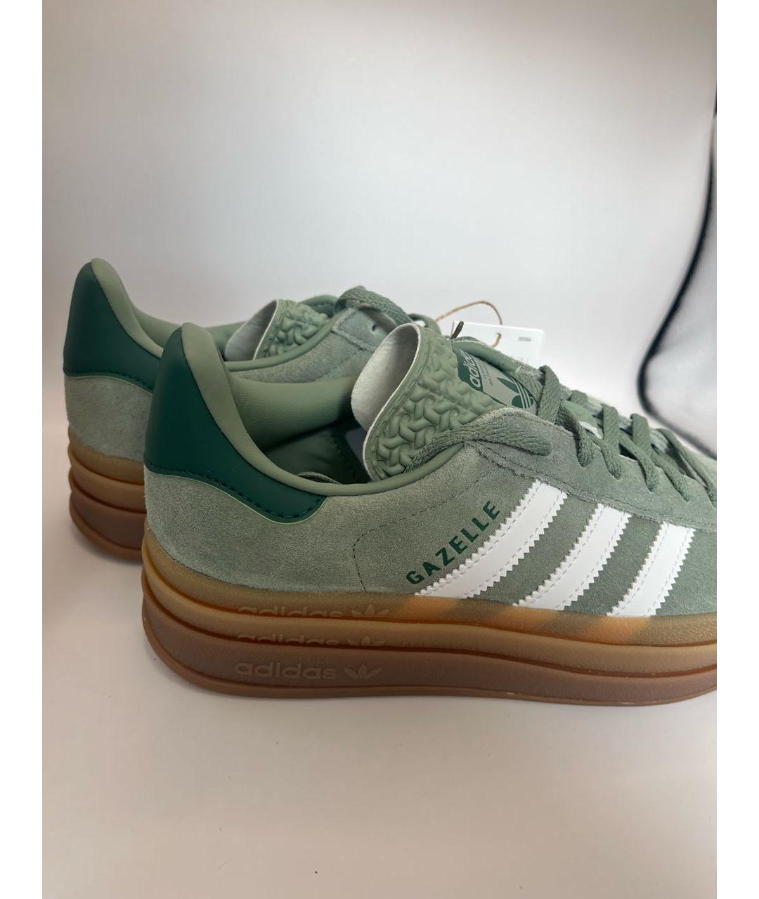 ADIDAS Зеленые замшевые кеды, фото 4