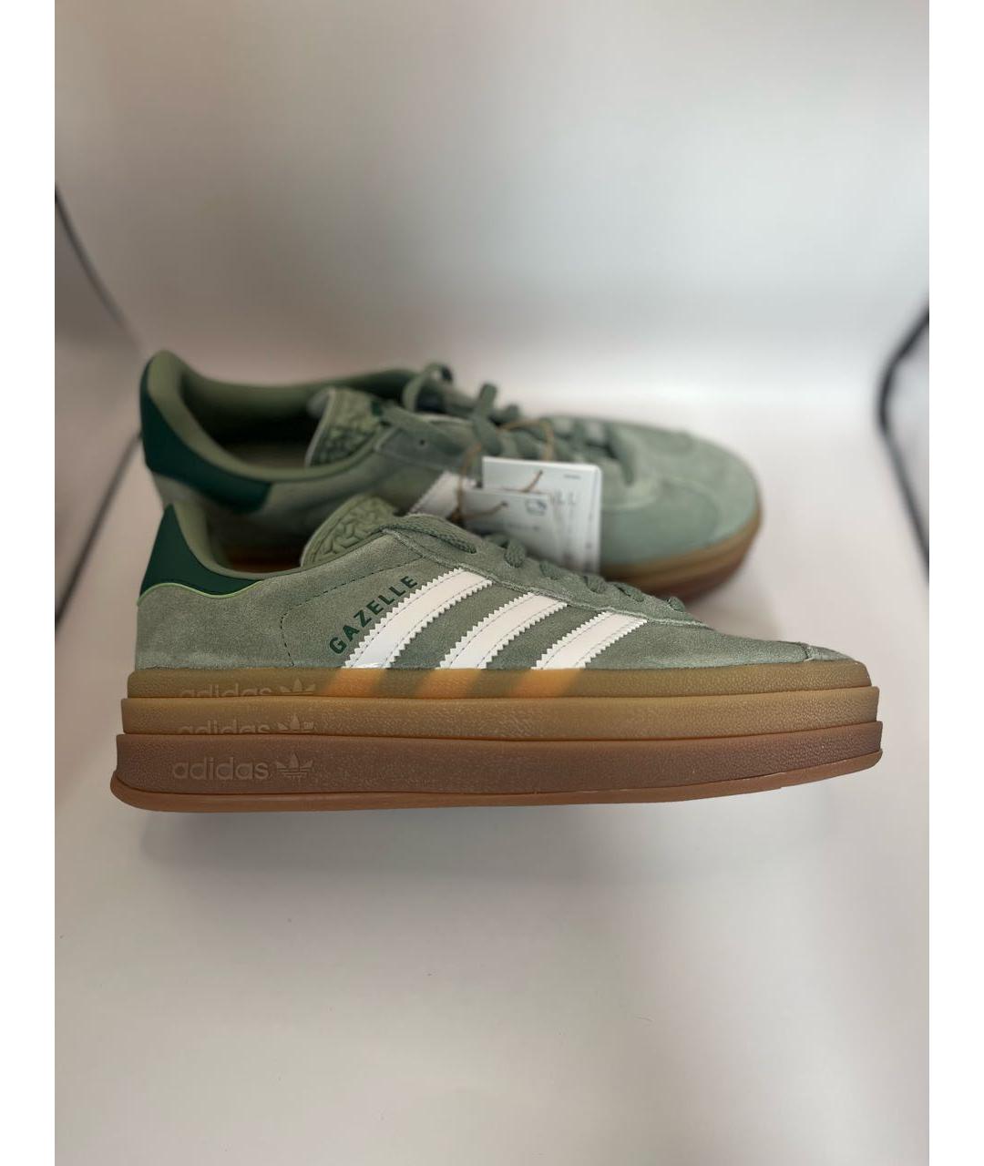 ADIDAS Зеленые замшевые кеды, фото 6