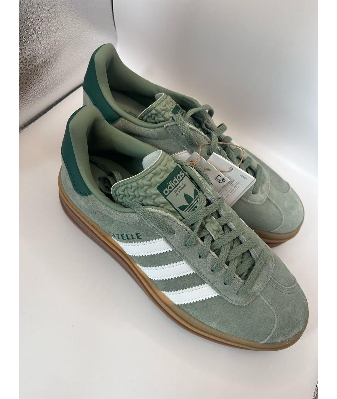ADIDAS Зеленые замшевые кеды, фото 5