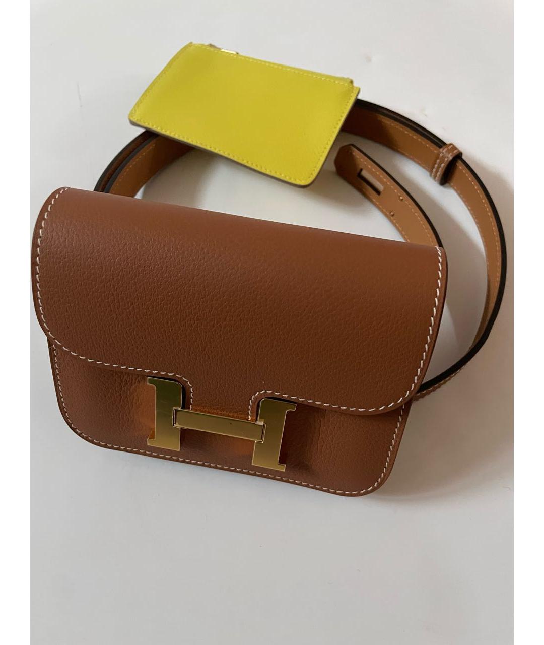 HERMES Кожаная поясная сумка, фото 5