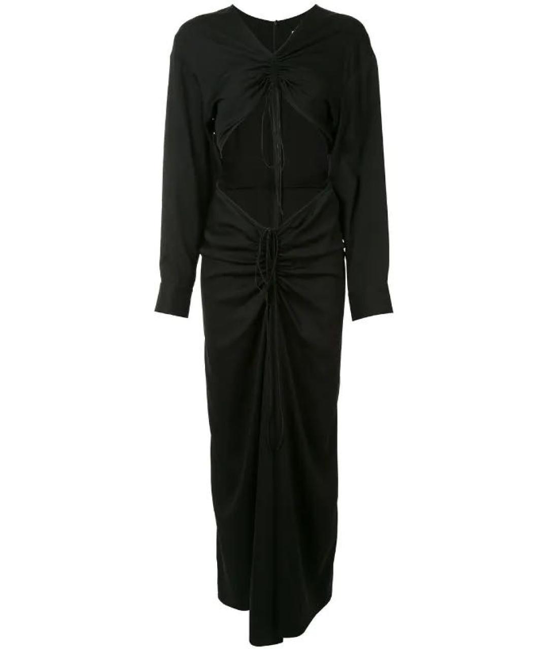 CHRISTOPHER ESBER Черное вискозное коктейльное платье, фото 1