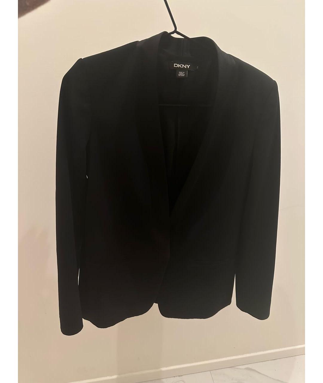 DKNY Черный полиэстеровый жакет/пиджак, фото 5