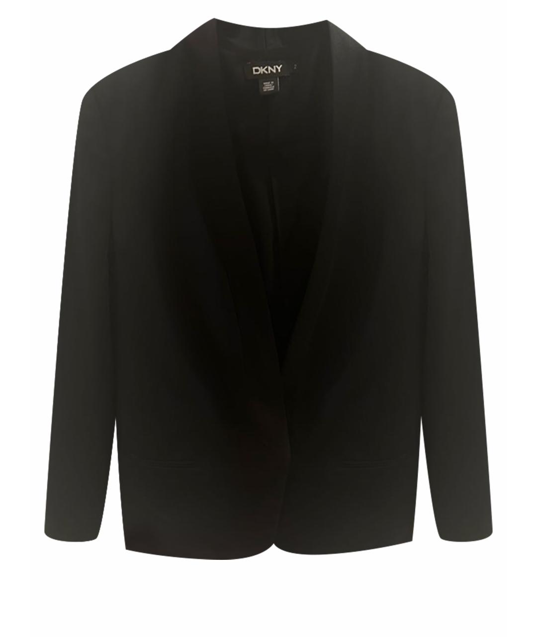 DKNY Черный полиэстеровый жакет/пиджак, фото 1