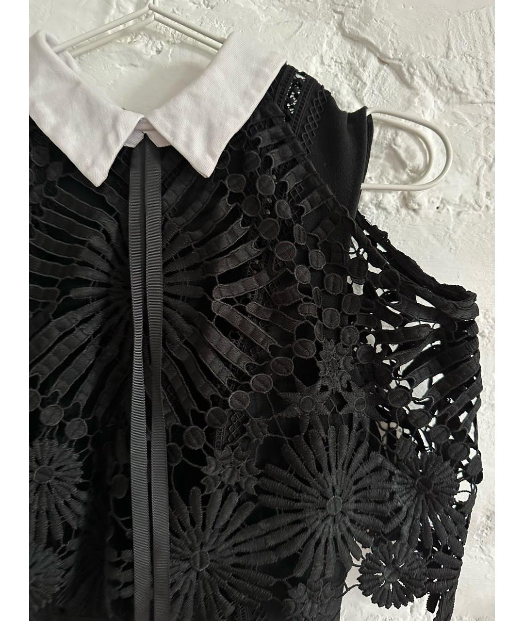 SELF-PORTRAIT Черное полиэстеровое коктейльное платье, фото 3