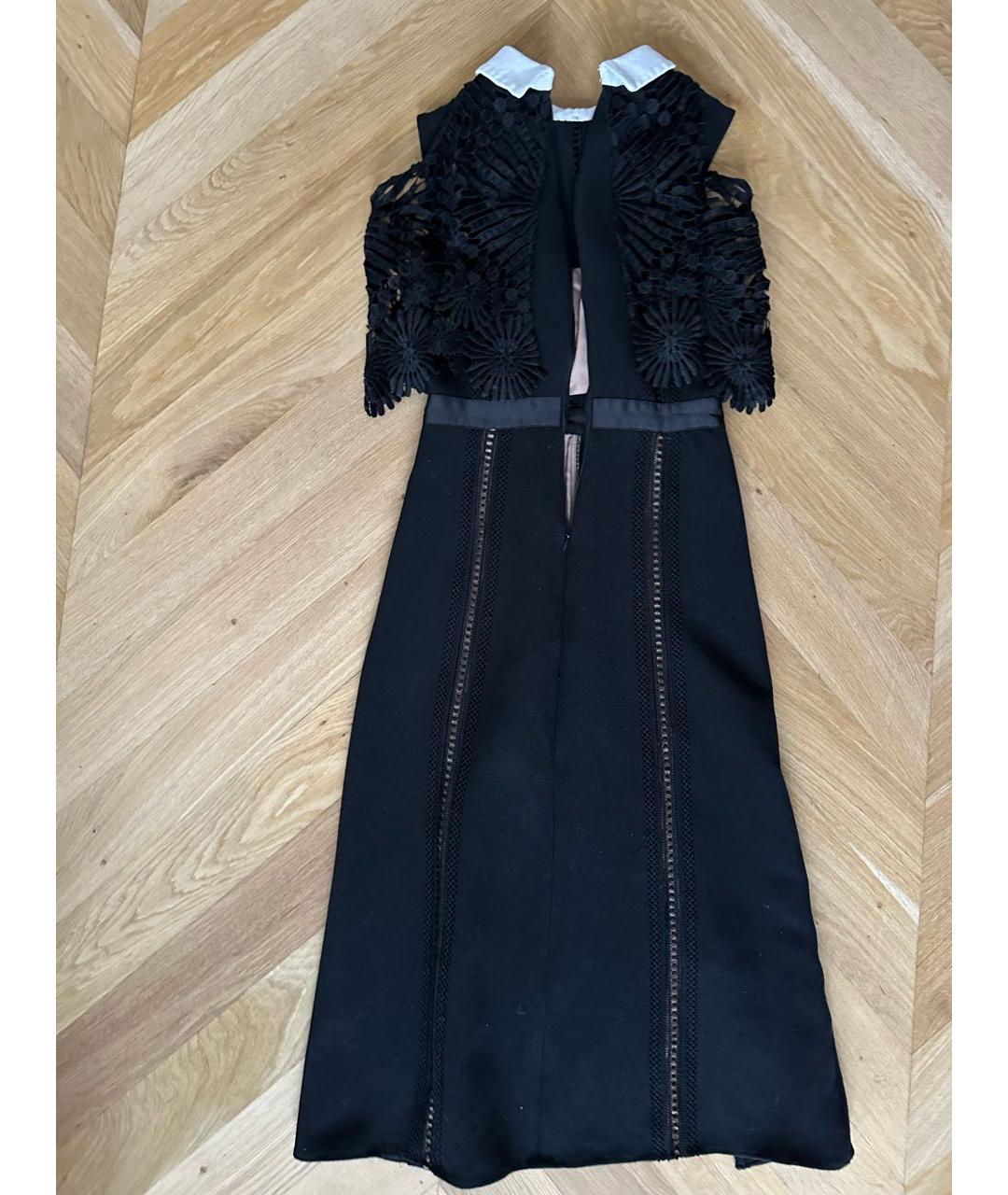 SELF-PORTRAIT Черное полиэстеровое коктейльное платье, фото 2