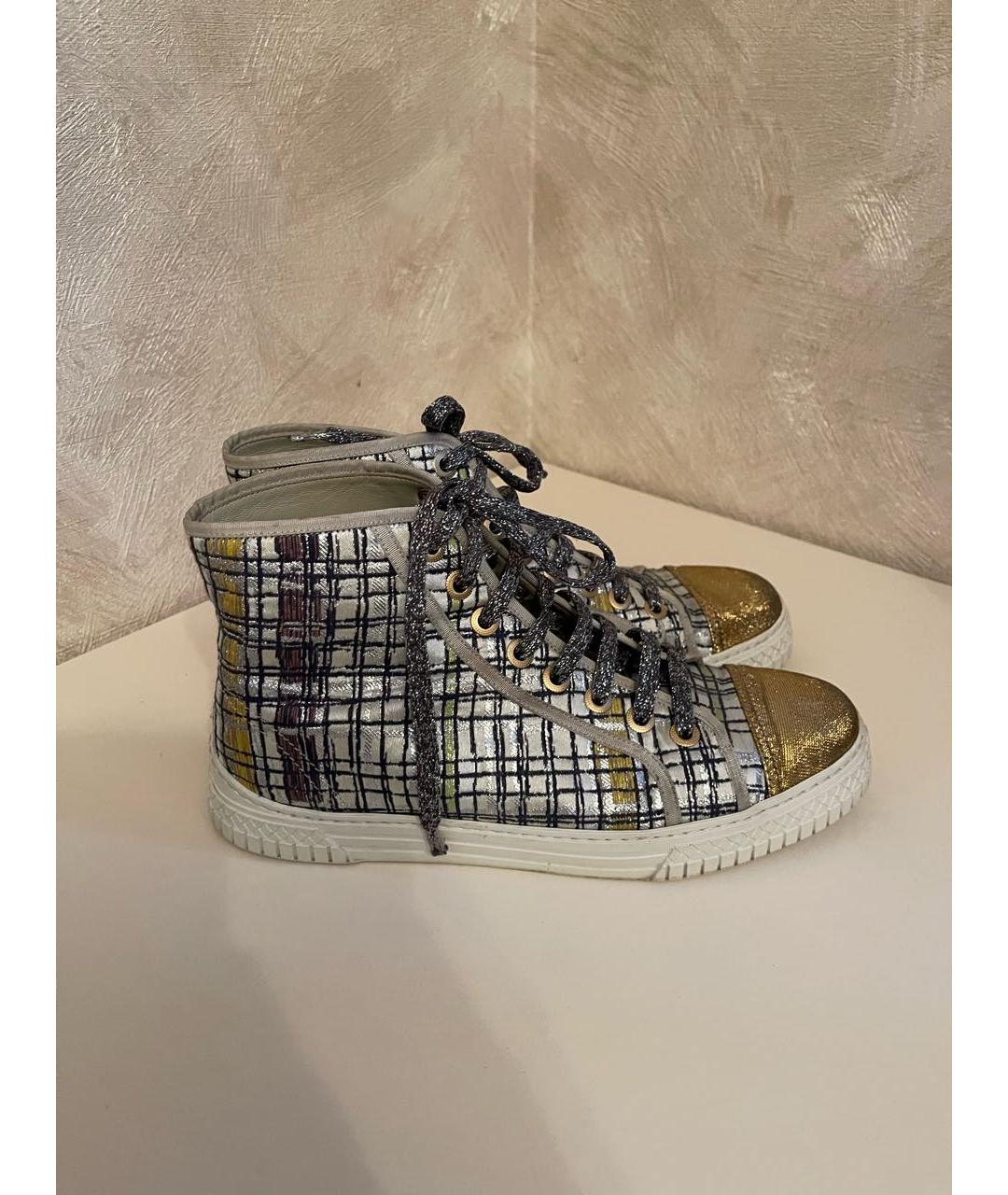 CHANEL Мульти текстильные кеды, фото 7