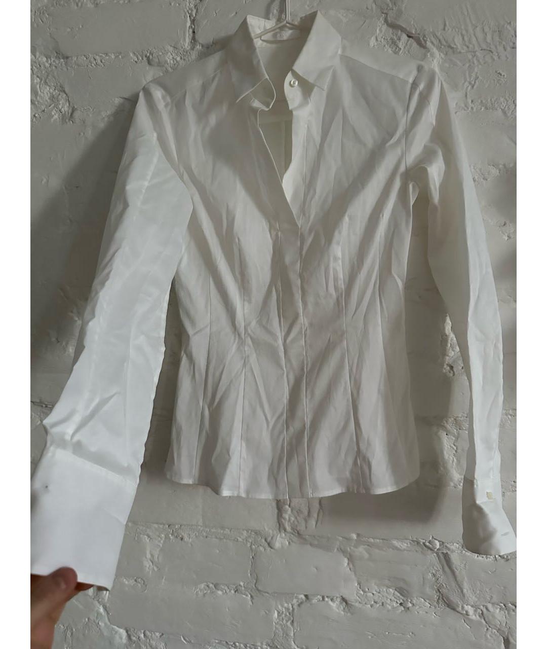 HUGO BOSS Белая хлопко-эластановая рубашка, фото 3