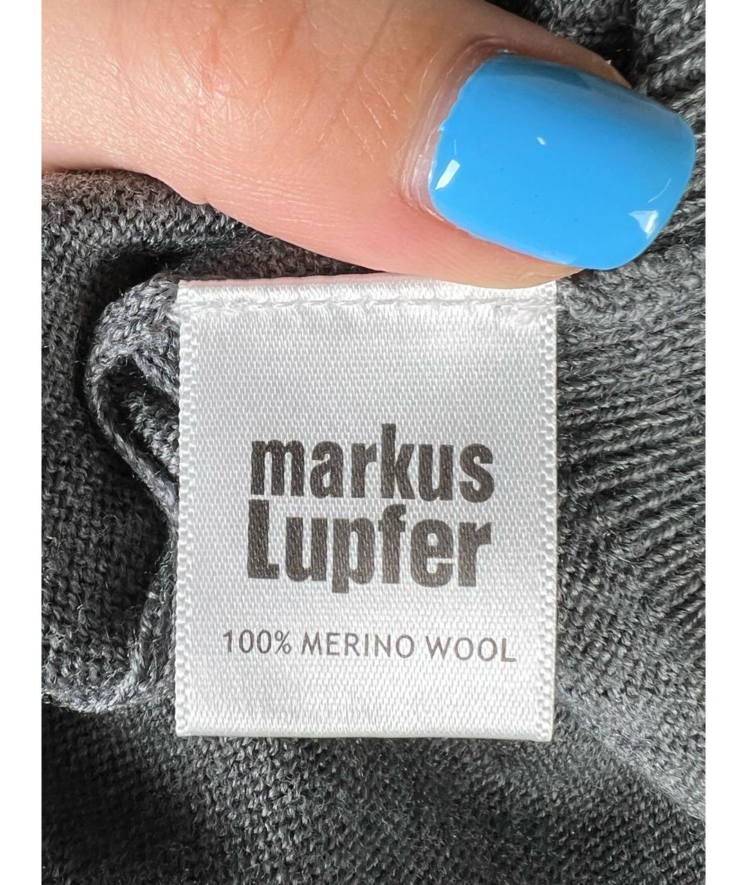 MARKUS LUPFER Серый шерстяной джемпер / свитер, фото 6