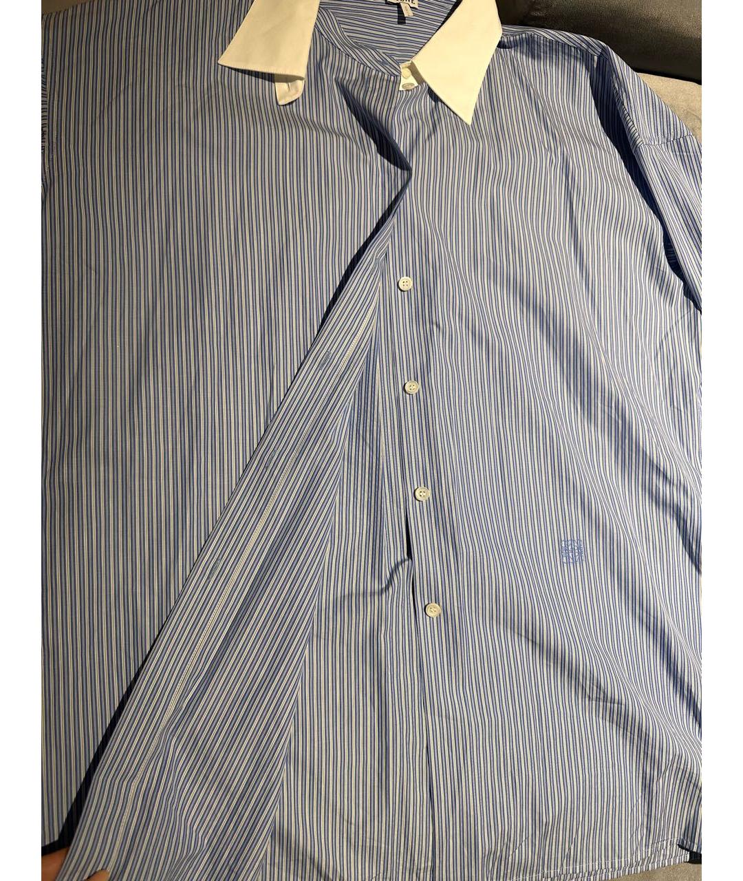 LOEWE Синяя хлопковая рубашка, фото 6