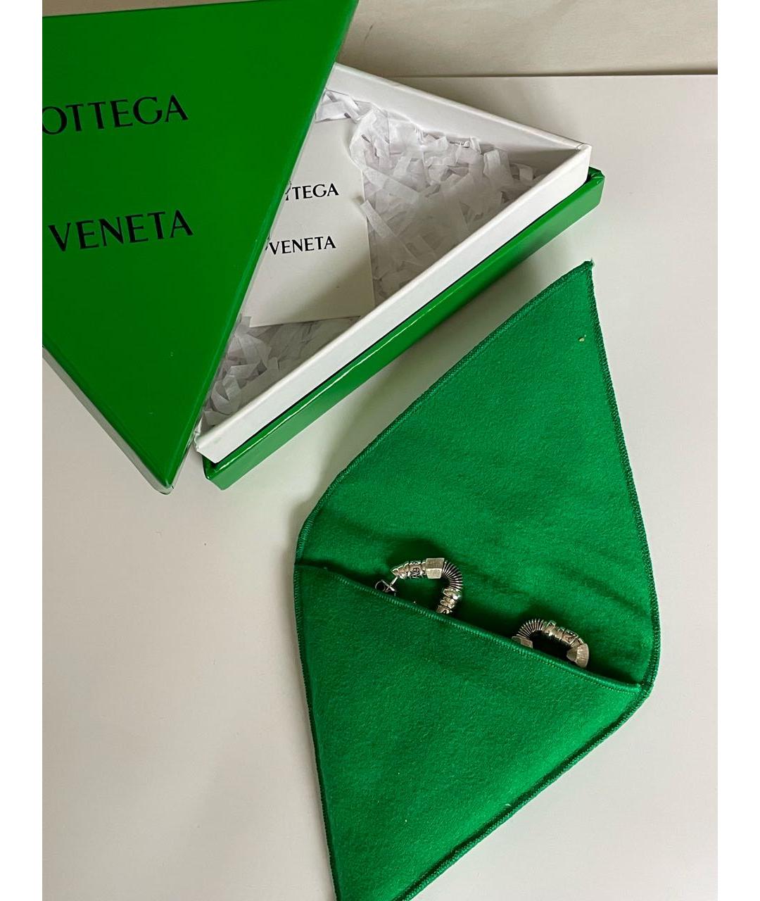 BOTTEGA VENETA Серебряные серебряные серьги, фото 7